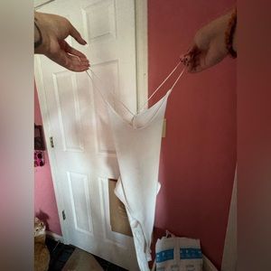 white/ off white body suit